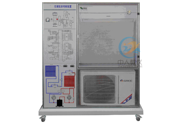 单冷式空调电路连接及电气故障实训台,单冷式空调电气控制实验装置
